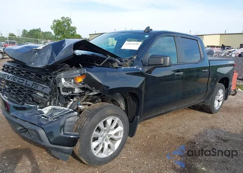 2019 Chevrolet Silverado 1500 Custom из США, поврежденный, VIN 3GCUYBEFXKG114881